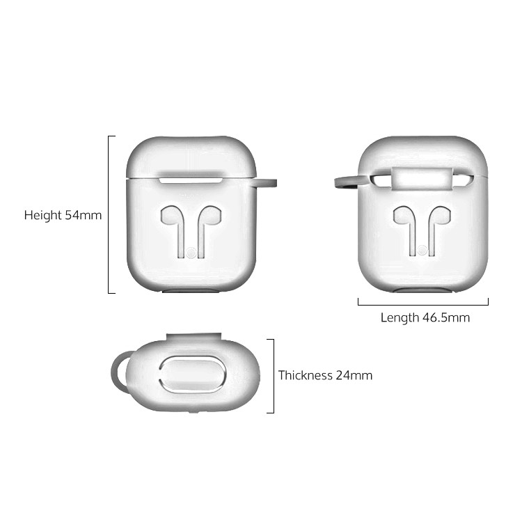 best seller in Amazon customized logo Hot Selling Colorful Soft Silicon Case for Airpod Headset