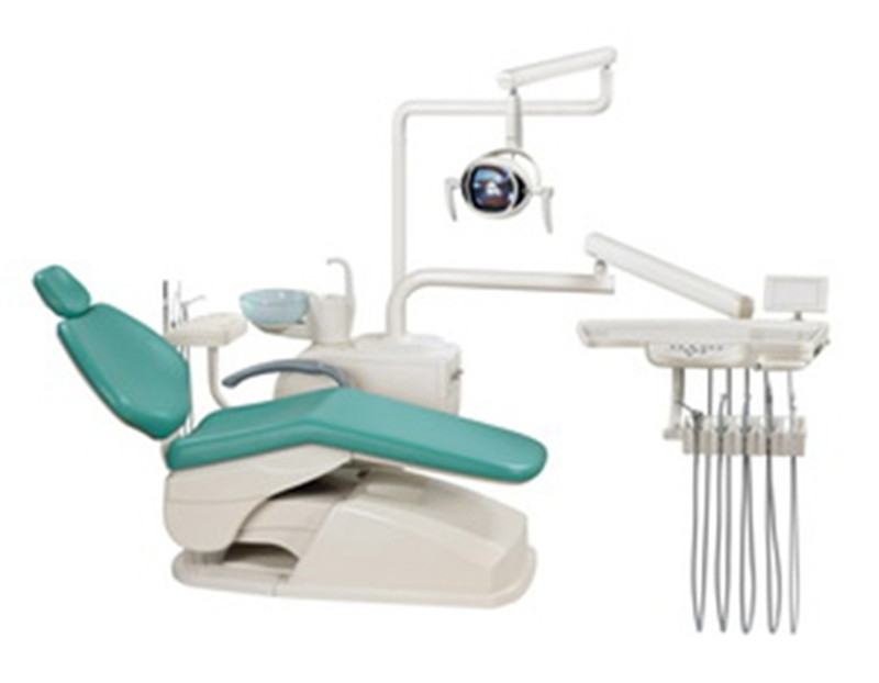 D302 Mounted Dental Chair Unit Exam Equipment 4 Hole 2 Hole