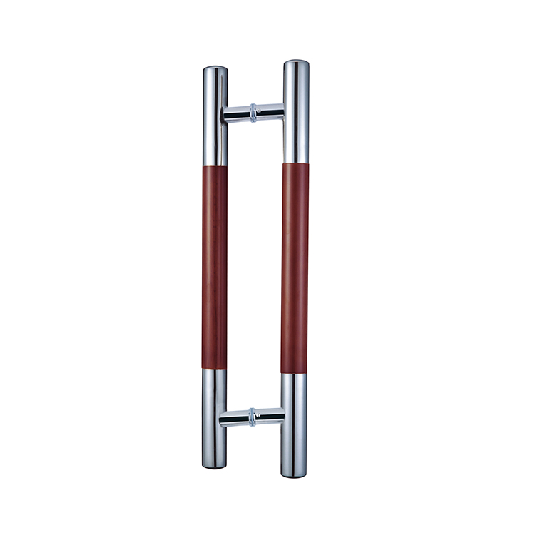 Modern Design Tempered Glass Door Pull Handle with Stainless Steel and Sanding Finish