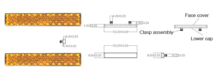 Custom Mountain Bike Reflex Reflectors