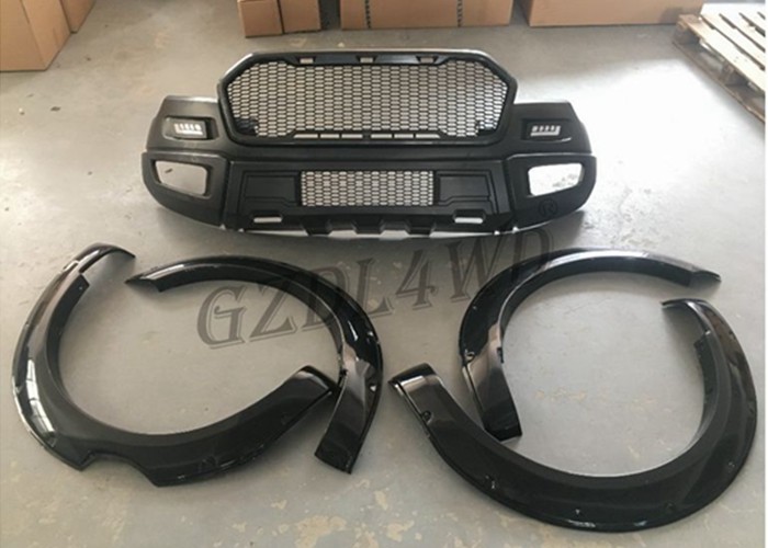 PP Material Front Bumper And Fender Flare Front Bumper Kits For Ford Ranger T7 2015+