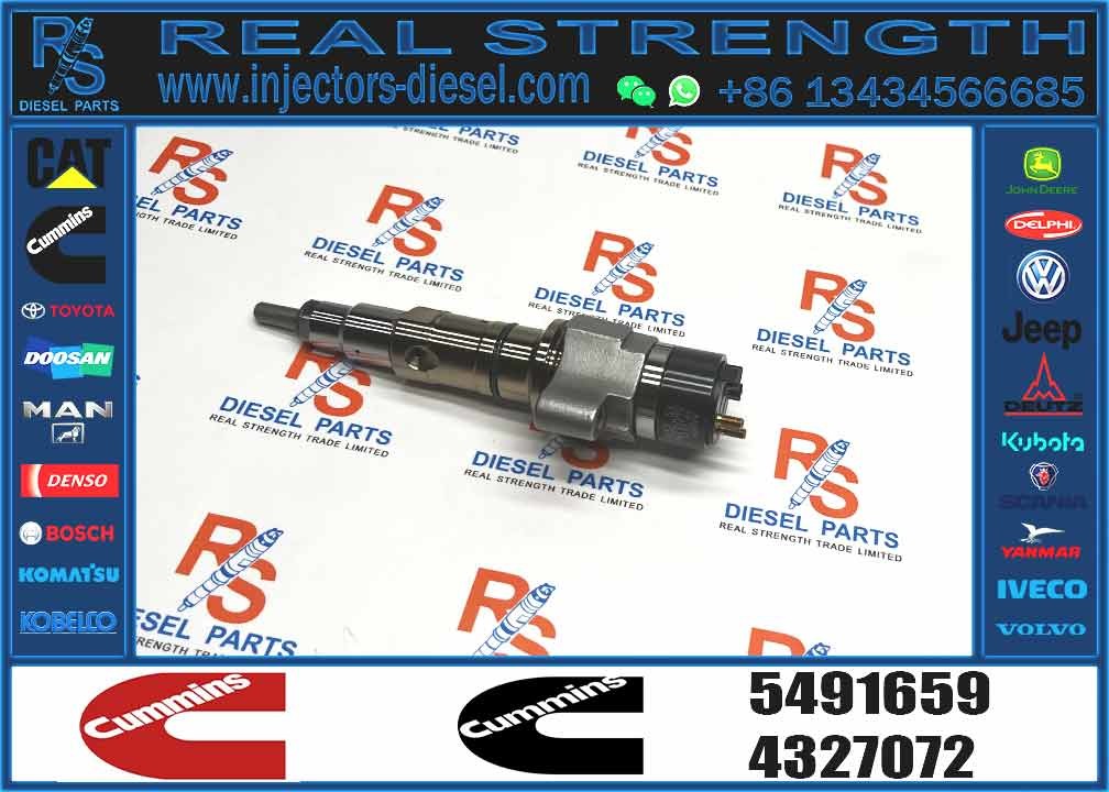 Common Rail Injector Fuel Injector 5491659 4327072 4359204 4307414 For QSL Excavator QSL9.3 ISCE Engine 6L