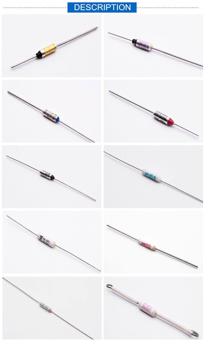 102C 115C 125C 130C 150C Square RH Thermal Fuse 10A 250V