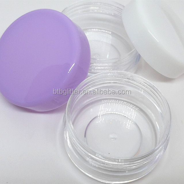 Home Decoration 1oz 2oz 3oz 5oz Glitter Plastic Shaker with Black Lid Sifter and Open Cap in Europe Regional Feature