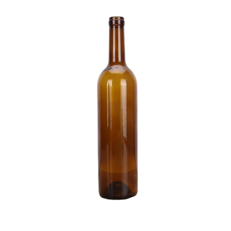 Glass Collar Engraved 187ml Gin Whisky Bottle for Wine 750ml Decal Surface Handling