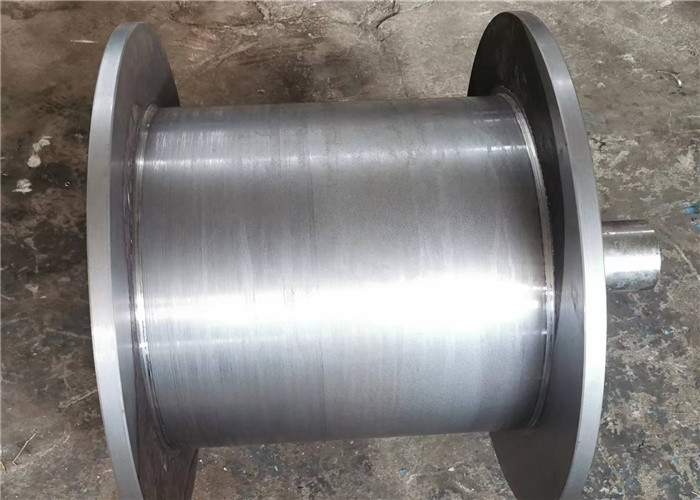Q355D Marine Crane Fiting Cable Winding Drum 546mm Covered With Zinc And Paint