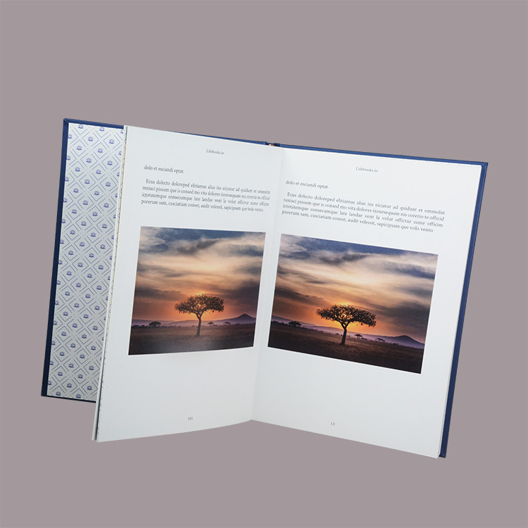 A4 High Bright Hardcover Book Printing High grade Natural Paper Material