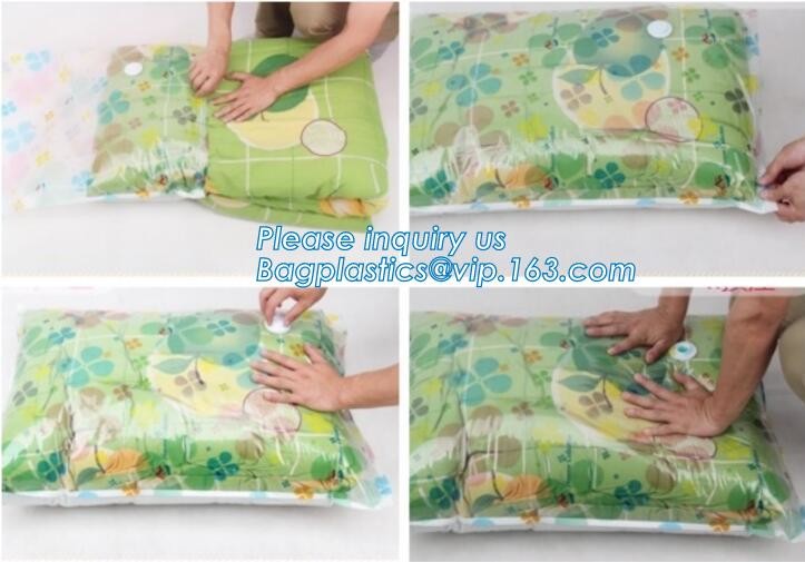 PA plastic clothes quilt space save zipper compression bags, space saver vacuum bag clothes, vaccum storage bags