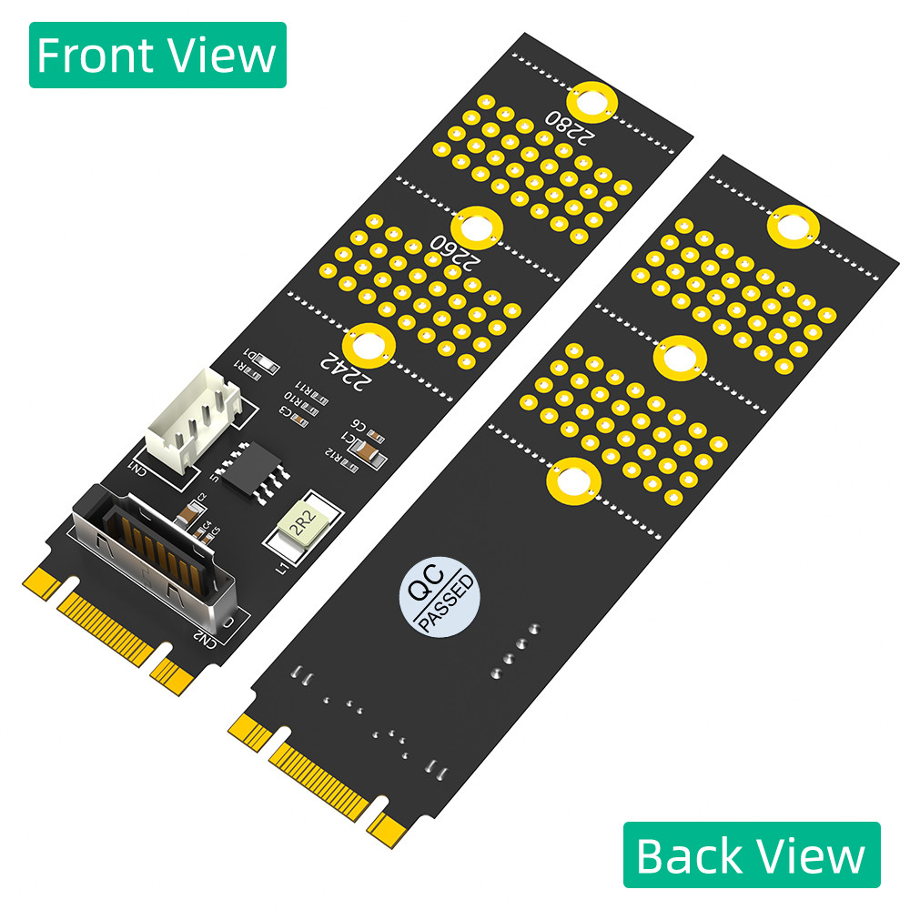 NGFF M.2 Key B+M To SATA Adapter Card Extender 2.5inch