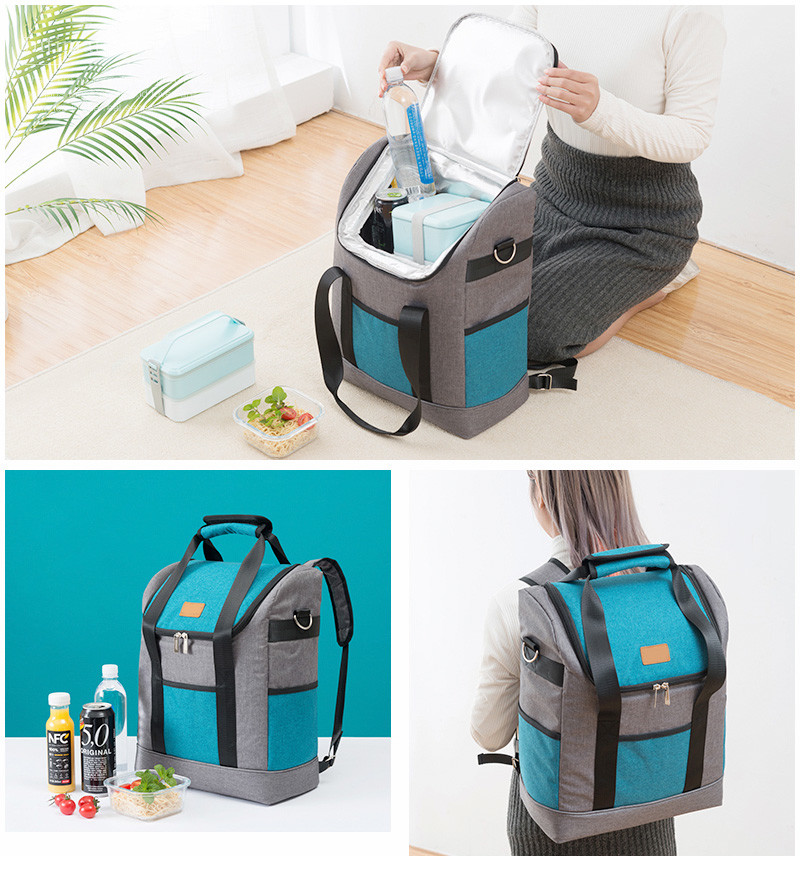 Wholesale OEM Fabric Custom Portable Reusable Oxford Tote Lunch Bag