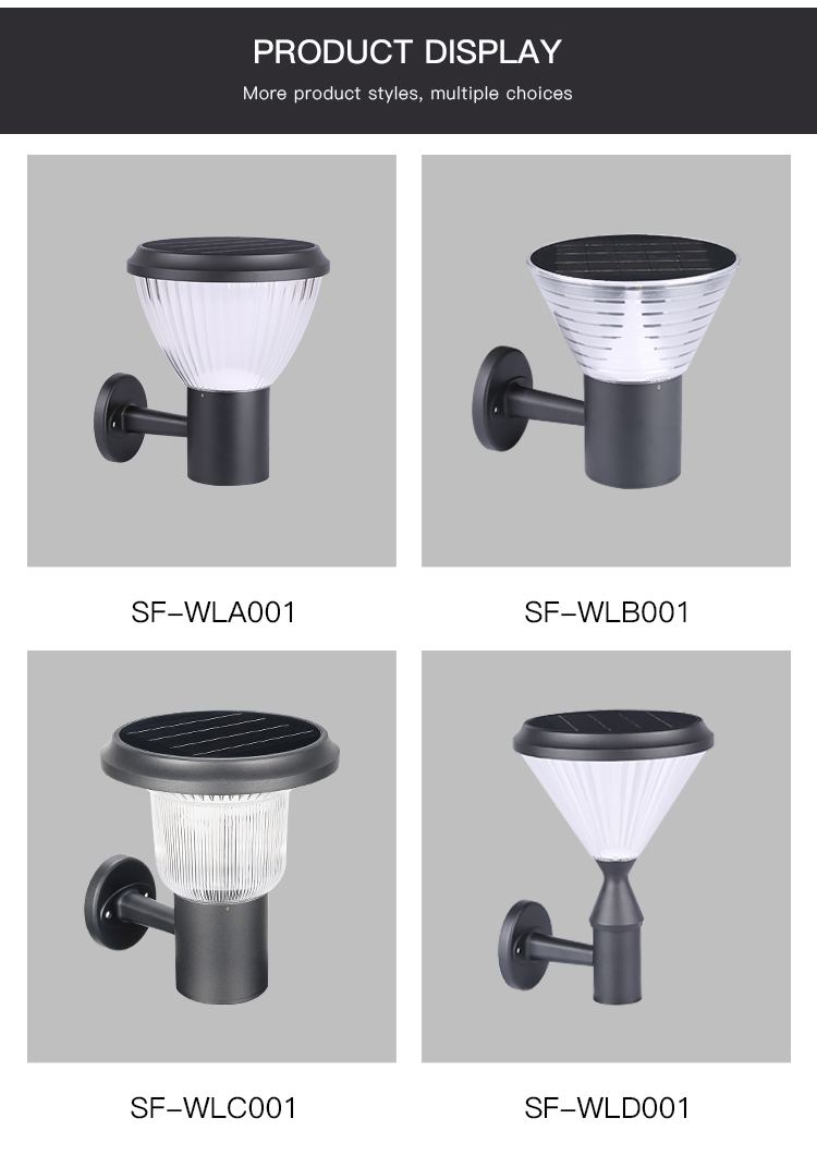 3500K 3.2V Wall Mounted Solar Light With Monocrystalline Silicon Solar Panel