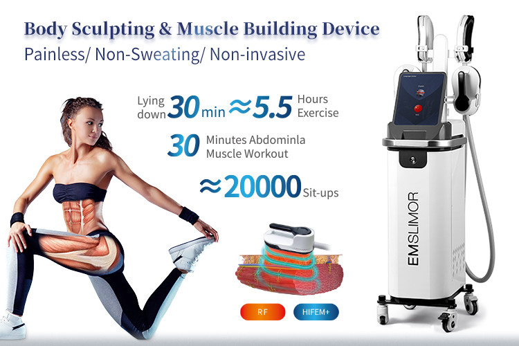 4 Handles RF EMS Body Sculpting Machine Muscle Building 3000W High Power