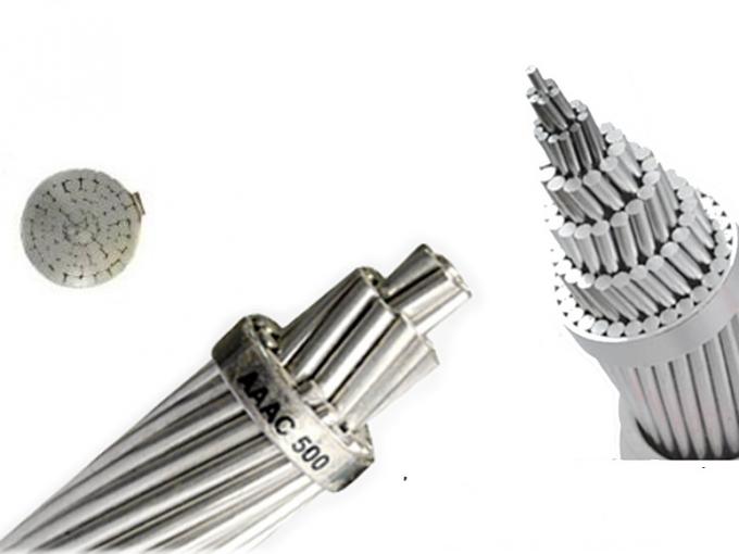 Overhead Transmission Silver AACSR Conductor High Strength To Weight Ratio 0