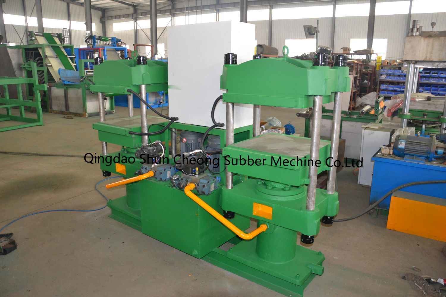 Duplex Rubber Curing Press/Two Host's Rubber O-Ring Plate Vulcanizing Machine