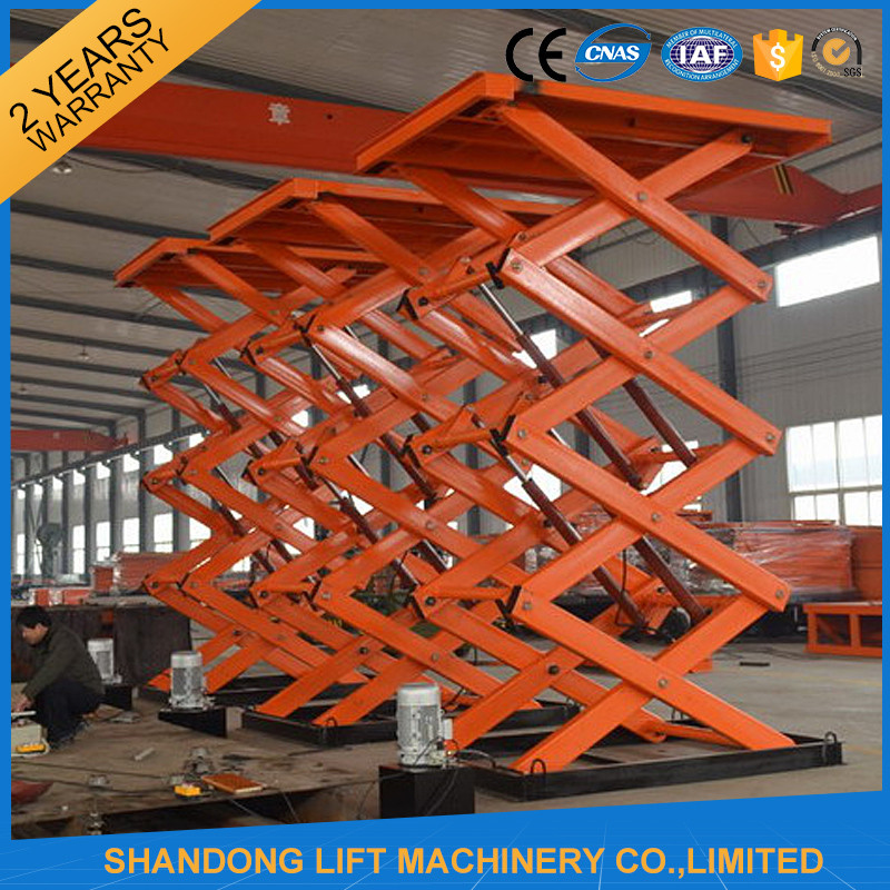 Material Handling Warehouse Elevator Lift , Hydraulic Upright Scissor Lift Workbench