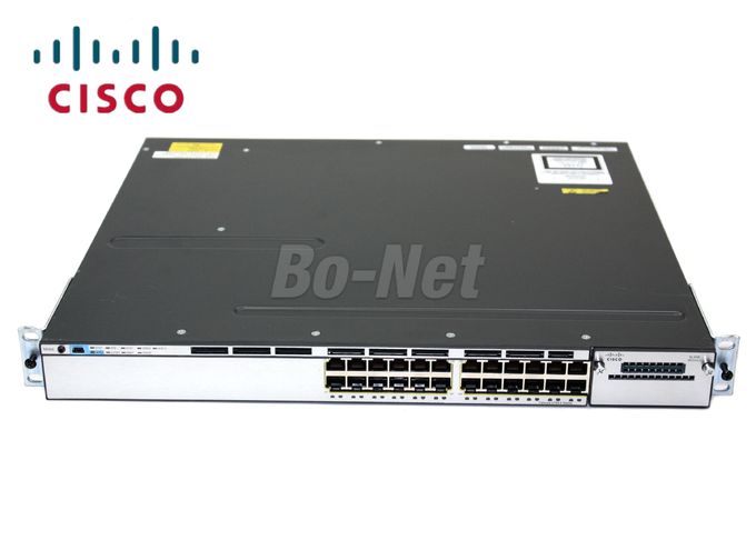 350W Power Supply Used Cisco Gigabit Switch Catalyst 3750X WS-C3750X-24T-L 24 Port