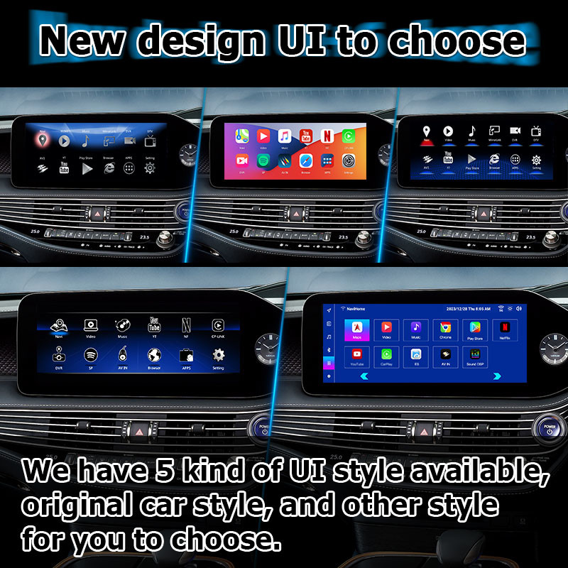 Lexus LS500h LS500 LS350 2022 Android 13 video interface 8+128GB base on Qualcomm