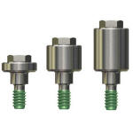 Biohorizons® Titanium Temporary Abutment Compatible 3.0mm/ NP 3.5mm/ RP 4.5mm/ WP 5.7mm (Engaging & Non-Engaging)