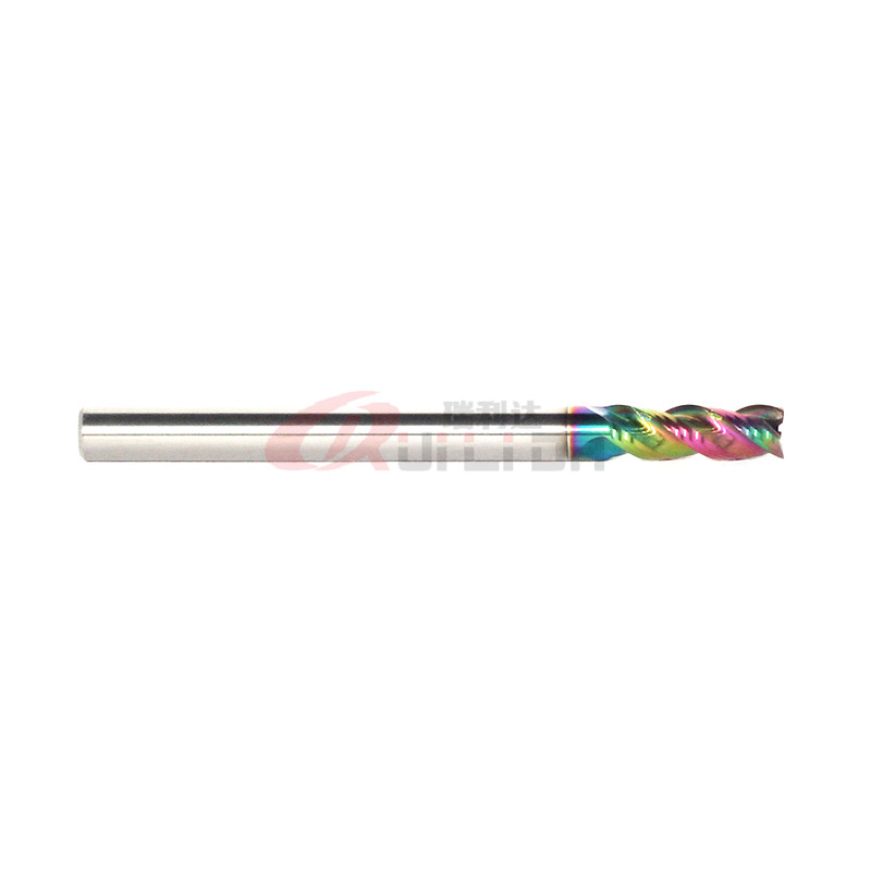 Solid Micrograin Carbide Aluminium End Mill 3 Flutes U Shaped 4mm 1/8 Inch