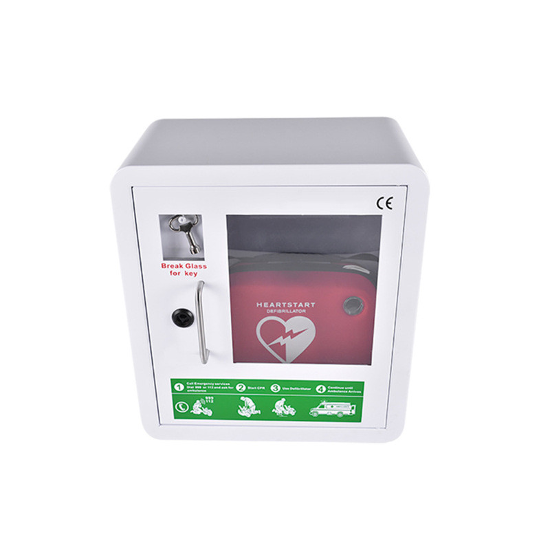 Defibrillator Metal Storage AED Cabinet Wall Mounted
