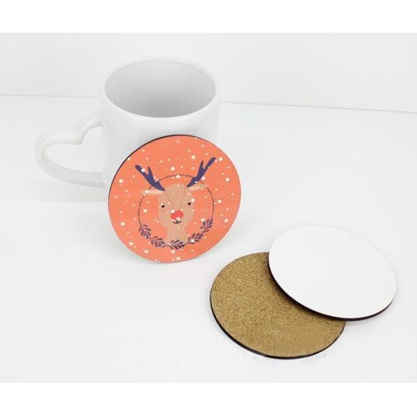Hot Selling Diameter 90/95/100mm Sublimation MDF Blank Coaster or Customized Printing