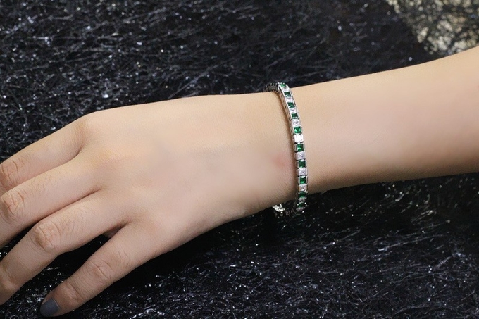 Fashion Bangle AAAA Cz Gold Silver color Wedding Bracelet bangle for women Fashion accessaries