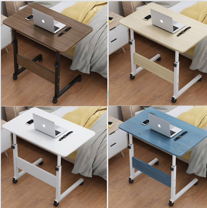Wood Desktop Laptop Desk for Modern Office Height Adjustable Portable Computer Table