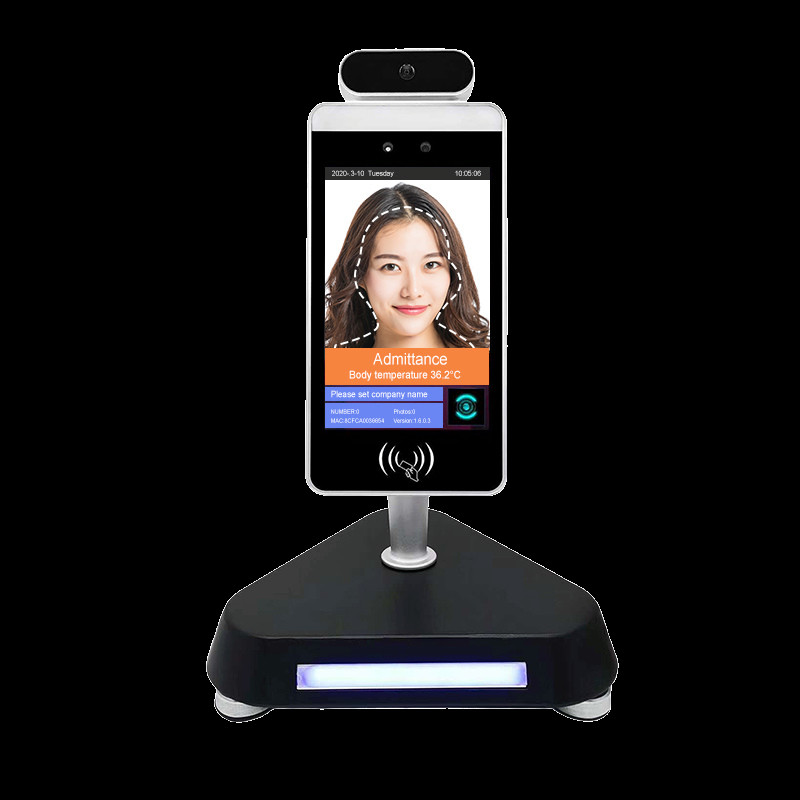Face Recognition Temperature Measurement Access Control Panel 8 Inch Android POE tablet