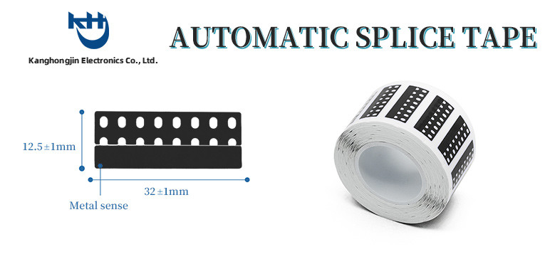 Antistatic Black Metal Sense SMT Splicing Tape High Safety Coefficient