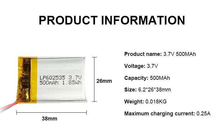 800mAh 3.7v 500mah LiPo Battery Polymer 902030 503035 803030 Battery