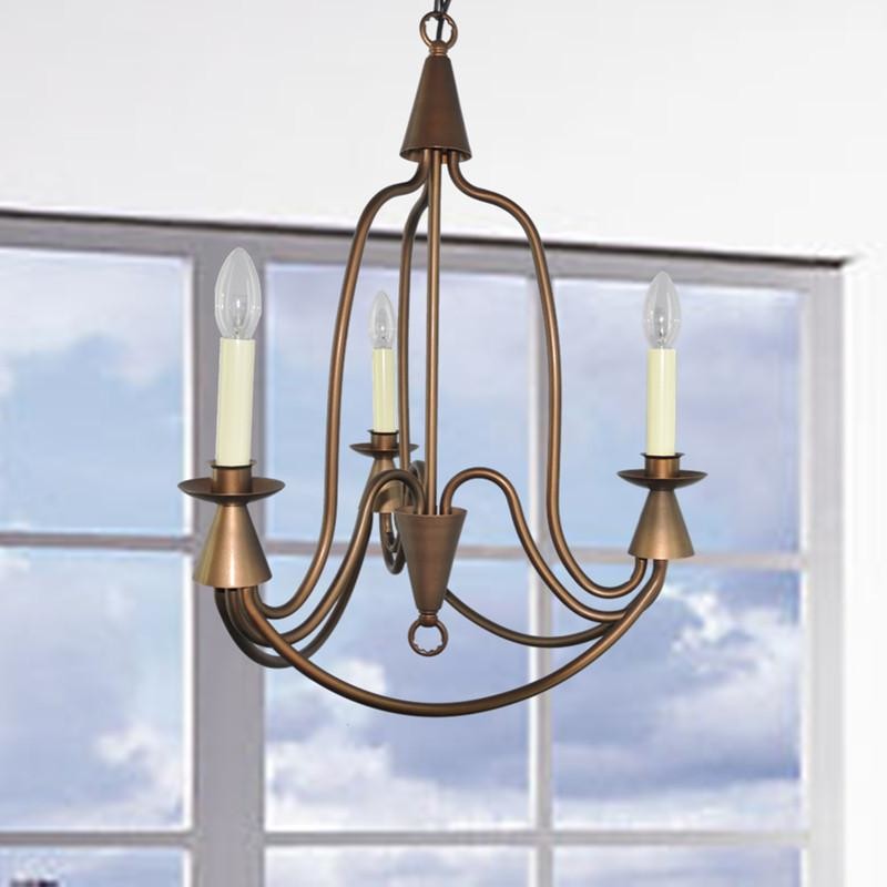 Country metal Chandelier Led Retro Candle Chandeliers vintage Loft interior lighting(WH-CI-164)