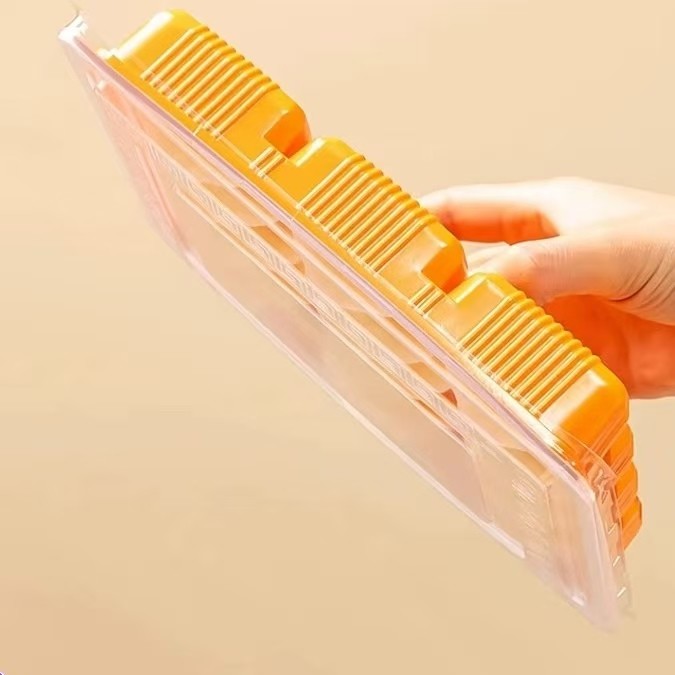 Supermarket Disposable Dumpling Tray Takeaway Pressure Resistance With Lid