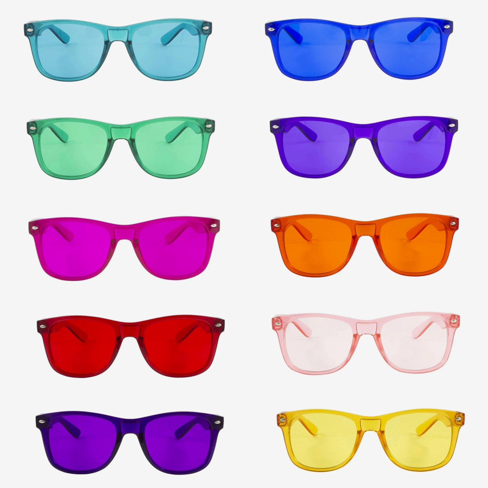 1.7mm Thick Colour Therapy Sunglasses UV400 Ultraviolet Radiation
