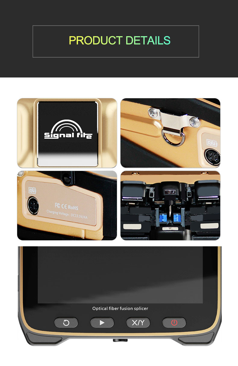 AI-8C FTTH Fusion Splicer 2500 Splices Signal Fire Splicing Machine