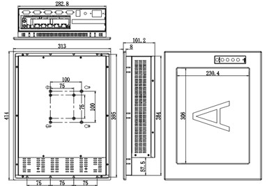 IPPC-1501T 15" Industrial Touch Panel PC 1 Extended Slot Support I3 I5 I7 Desktop CPU