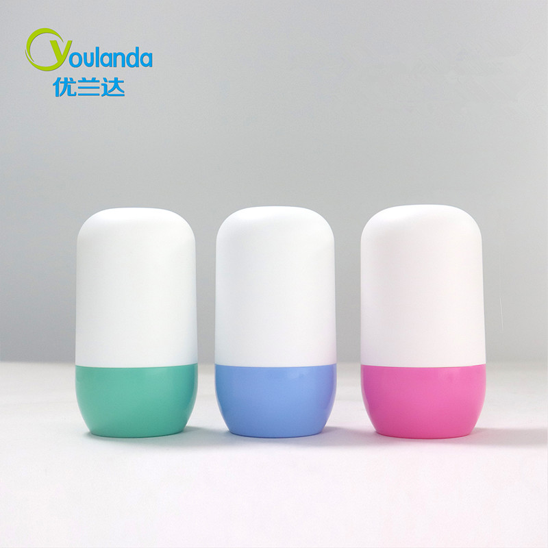 Colored Plastic Roll On Deodorant Bottles Roller Balls For Essential Oils Customizable Cap