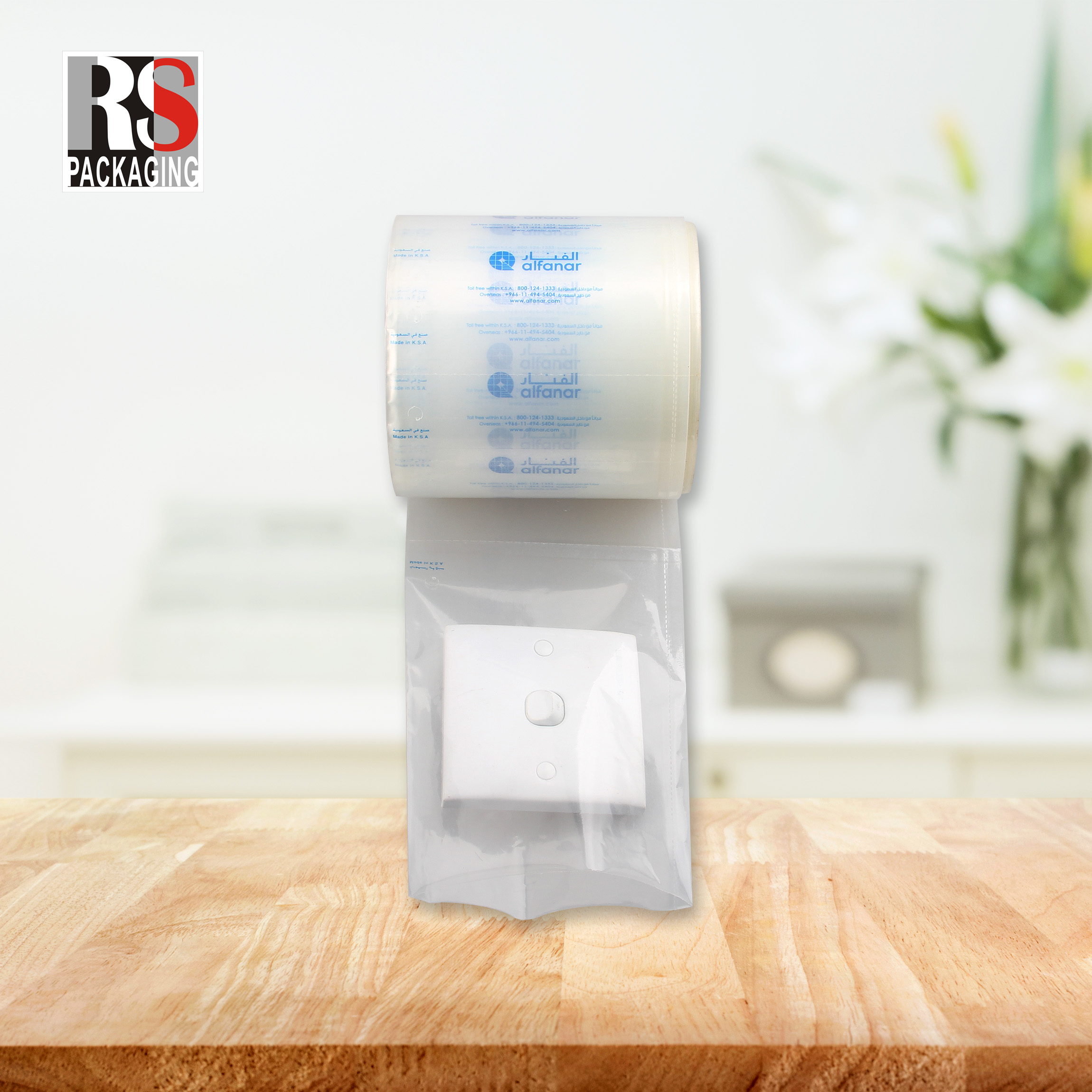 Color Printing Pre Opened Auto Bagger Bags In Roll For Plastic Poly Packing Items