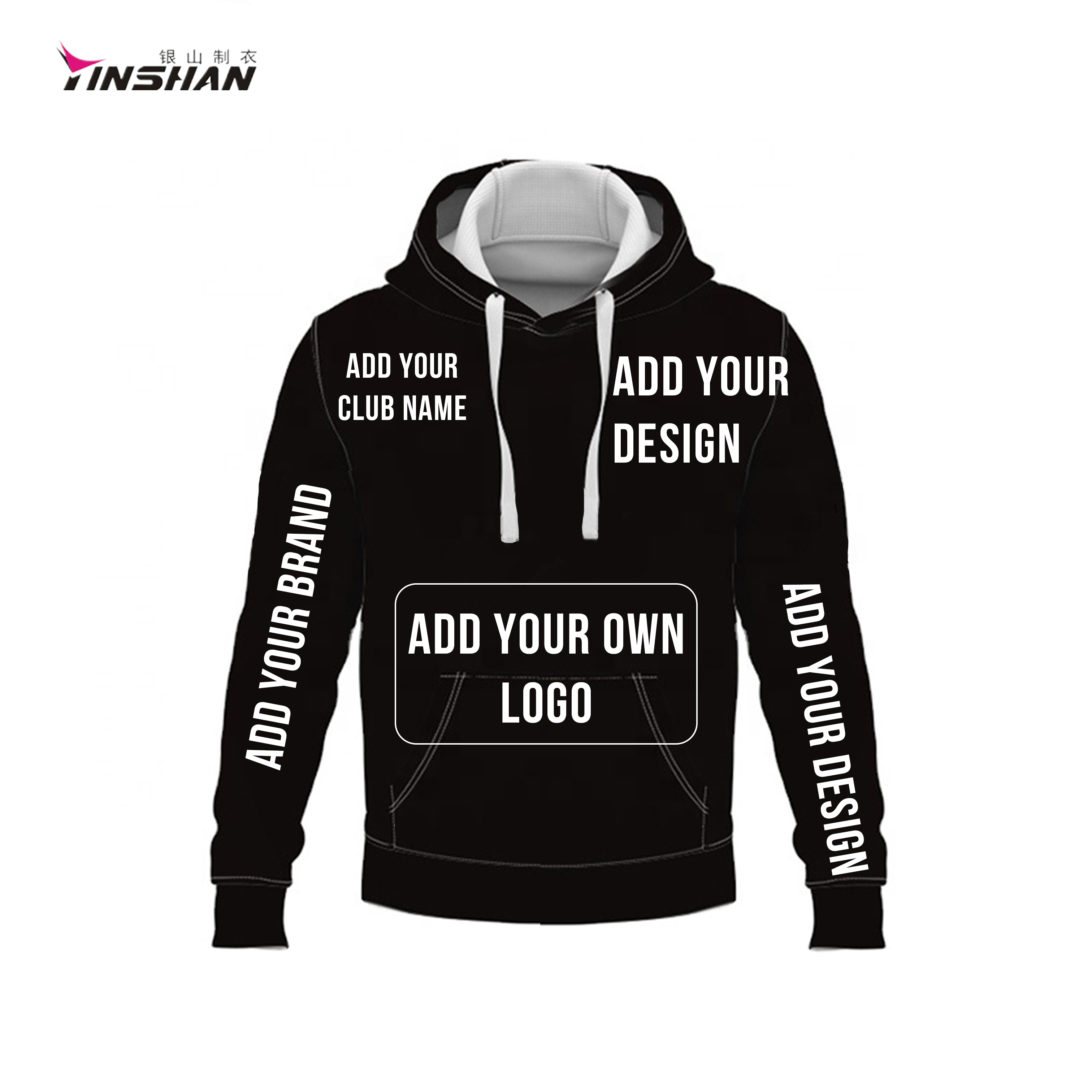 Custom Sportswear Sublimation Print E-Sports Gaming Hoodie with Custom Logo Embroidery