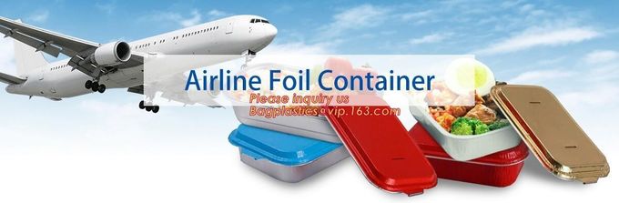 Rectangle Shaped Disposable Aluminum Foil Pan Take-Out Food Containers With Aluminum Lids/Without Lid 6