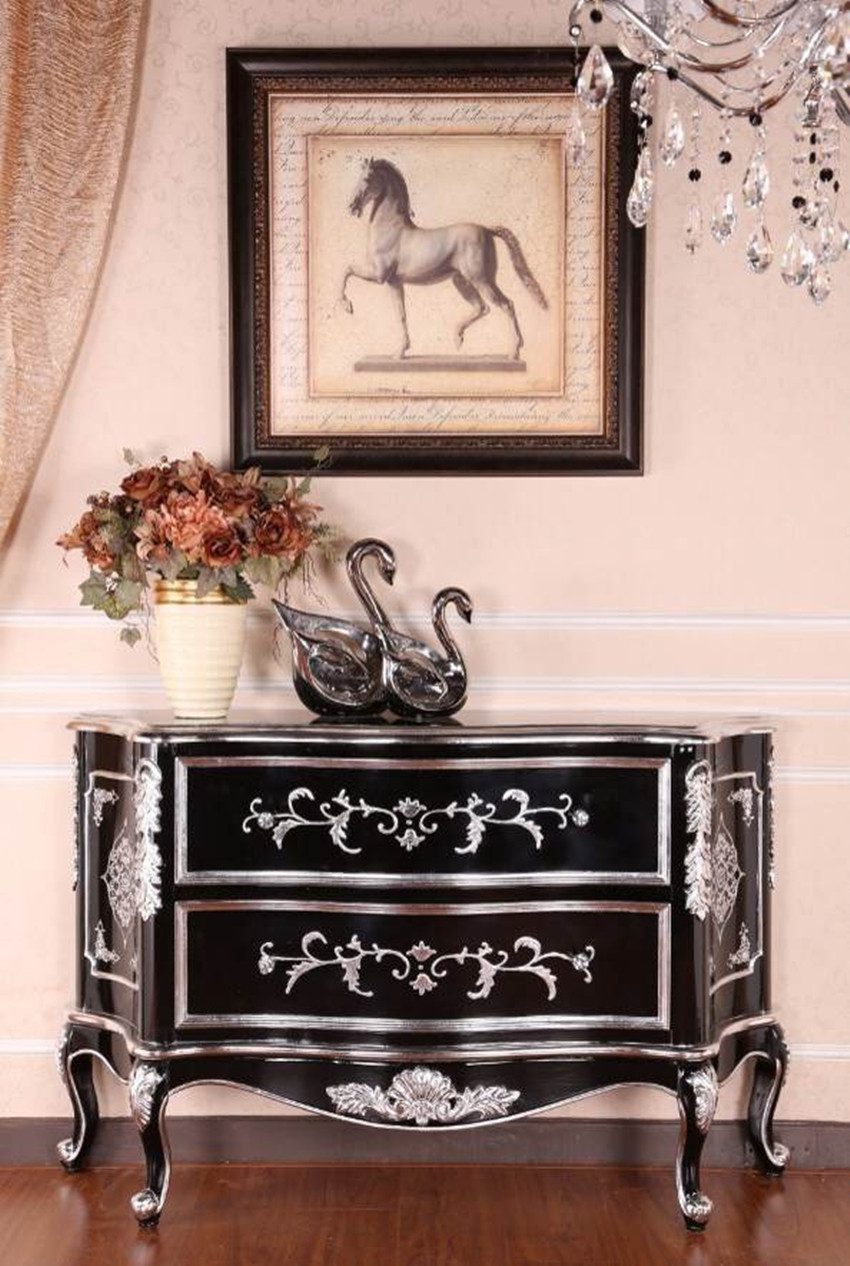 Customized XY C061 Storage Antique Cabinet Wooden Living Room Cabinets