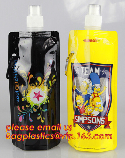 Custom Reusable Juice Food Packaging Plastic Bag Alcohol Drink Wine Spout Pouch Bag,liquid spout pouch/wine drink juice