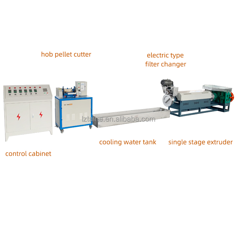 Recycled Plastic Granules Making Machine Pp Hdpe Ldpe Plastic Pelletizer Machine