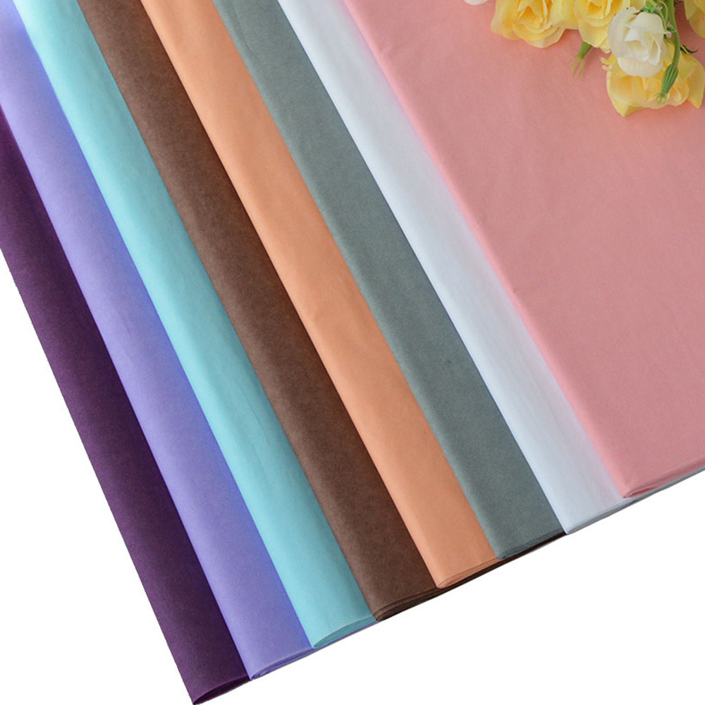 Logo Print 22g 23g Custom Wrapping Tissue Paper For Clothes Floral Bouquet