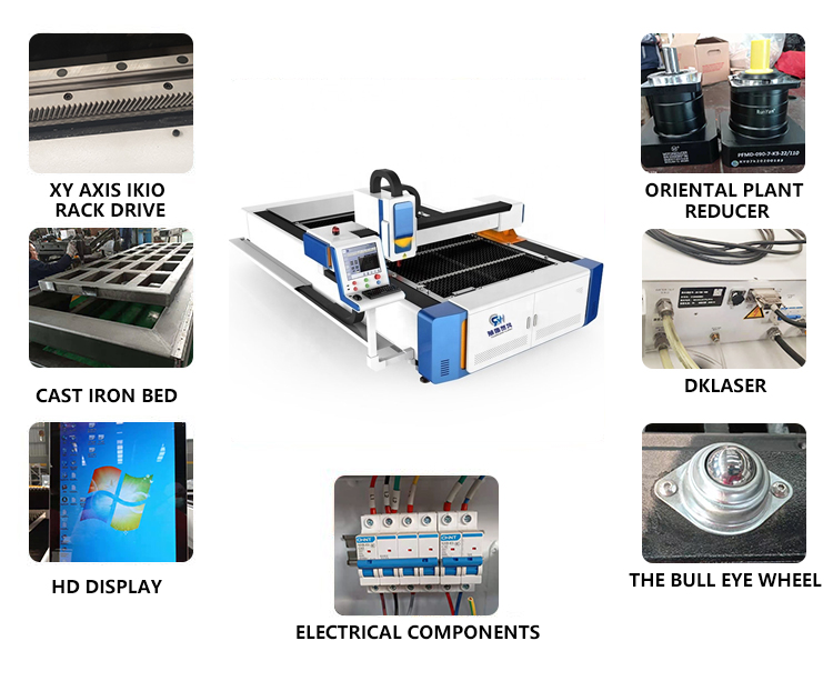 cheap good quality 1530 x 2000 watt stainless steel engraving fiber laser cutting machine