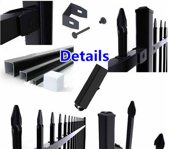 Diplomat Fencing Panels 45mm Rail Thickness 1.60mm Powder Coated Black