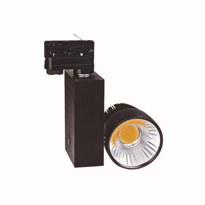 high quality 50w led cob track light rail light AC85-265V led COB light source white/black color 500