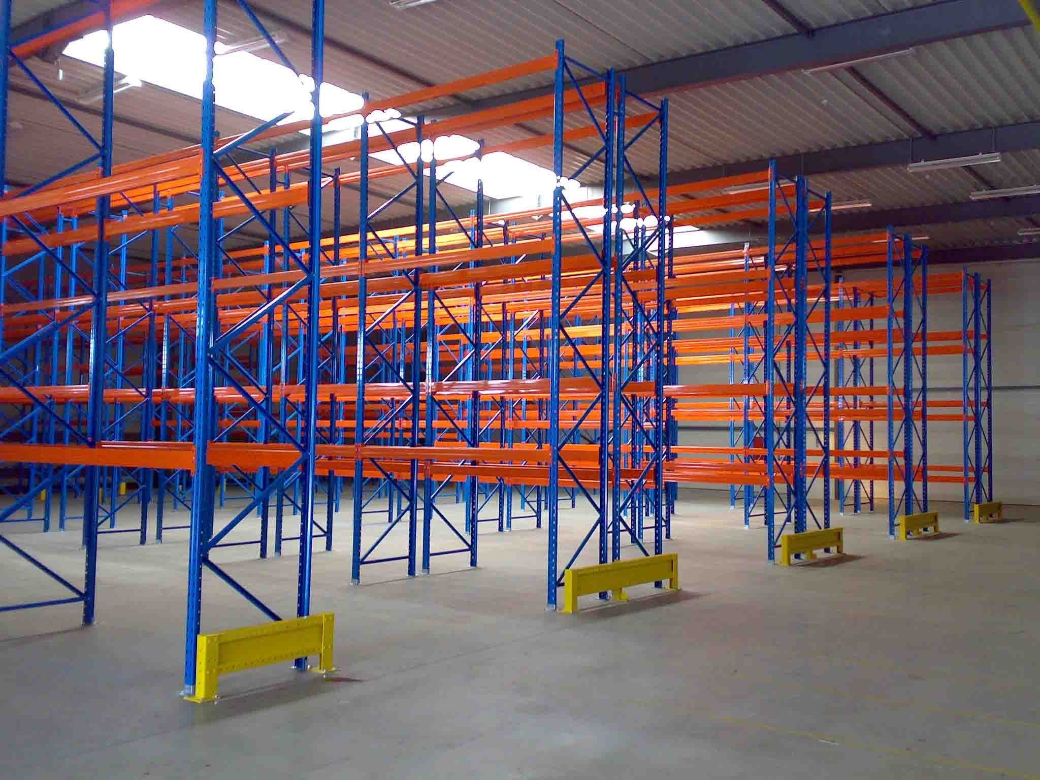 Industrial Pallet Warehouse Storage Racks Stainless Steel 2200kgs/Level Loading Capacity