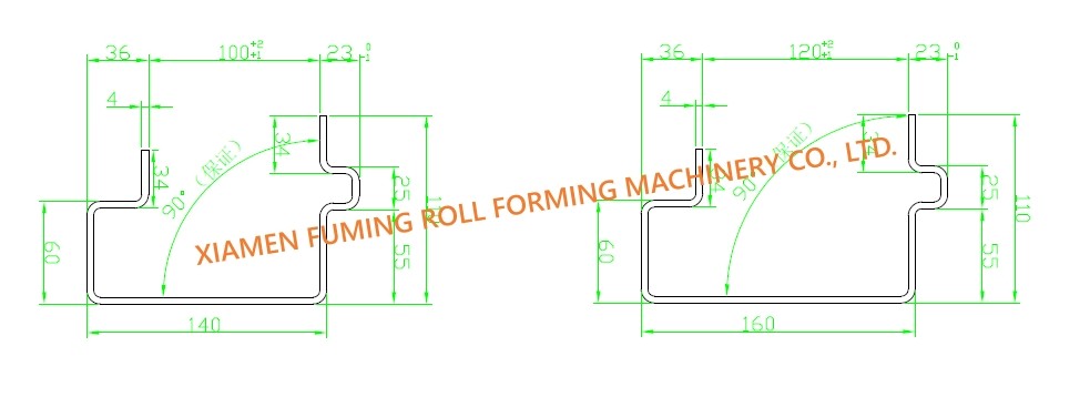 Container House Bottom Beam Roll Forming Machine Precise Positioning Control