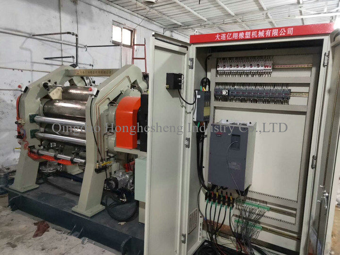 Dia 360mm Three Roll Rubber Calender Machine Rubber Sheet Calendering Machine