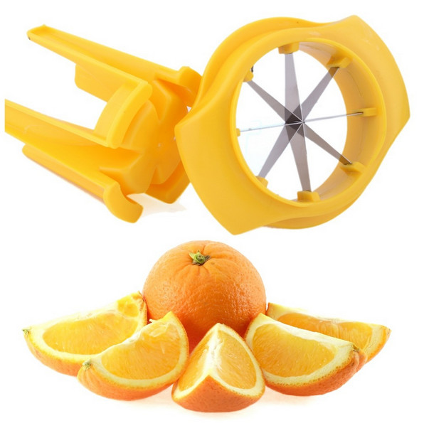 Plastic Metal Lemon Cutter Custom Color , 3.5 Inch Lime Wedge Cutter For Home